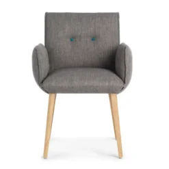 Mobitec Soda ® Fauteuil cocooning en tissu avec boutons décoratifs> Chaise De Salle à Manger|Chaise Salon