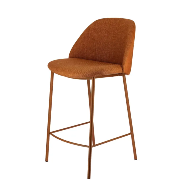 Perfecta Soda Tabouret snack cosy en tissu avec pieds en métal> Tabouret Snack (assise +/- 65 Cm)|Tabouret De Bar (assise +/- 80 Cm)