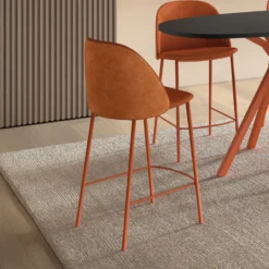 Perfecta Soda Tabouret snack cosy en tissu avec pieds en métal><noscript><img width=