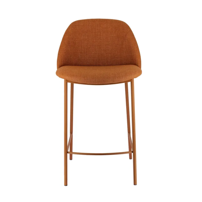 Perfecta Soda Tabouret snack cosy en tissu avec pieds en métal> Tabouret Snack (assise +/- 65 Cm)|Tabouret De Bar (assise +/- 80 Cm)