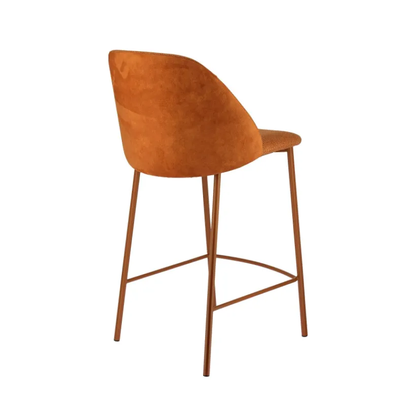 Perfecta Soda Tabouret snack cosy en tissu avec pieds en métal> Tabouret Snack (assise +/- 65 Cm)|Tabouret De Bar (assise +/- 80 Cm)