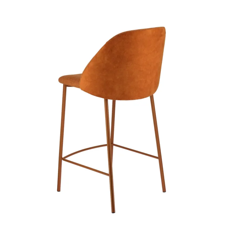 Perfecta Soda Tabouret snack cosy en tissu avec pieds en métal> Tabouret Snack (assise +/- 65 Cm)|Tabouret De Bar (assise +/- 80 Cm)