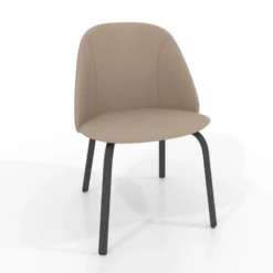 Perfecta Sofia Chaise basse cosy en simili avec pieds en métal> Chaise De Cuisine|Chaise De Salle à Manger