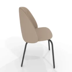 Perfecta Sofia Chaise basse cosy en simili avec pieds en métal> Chaise De Cuisine|Chaise De Salle à Manger