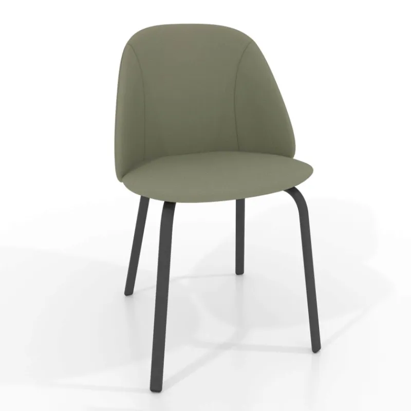 Perfecta Sofia Chaise cosy en simili avec pieds métal> Chaise De Cuisine|Chaise De Salle à Manger