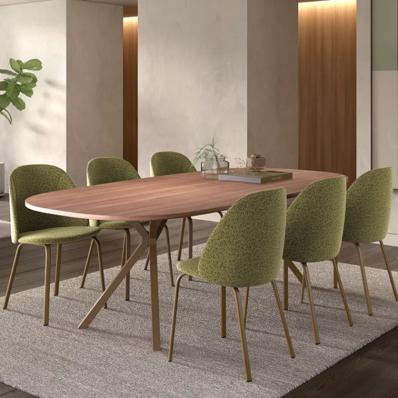 Perfecta Sofia Chaise tissu confortable avec pieds en métal> Chaise De Salle à Manger|Chaise Salon
