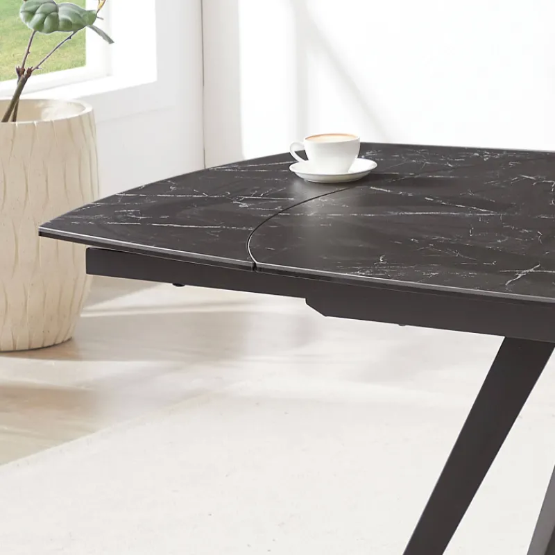 SofiaTable moderne extensible en céramique avec pieds en métal> Table De Salle à Manger