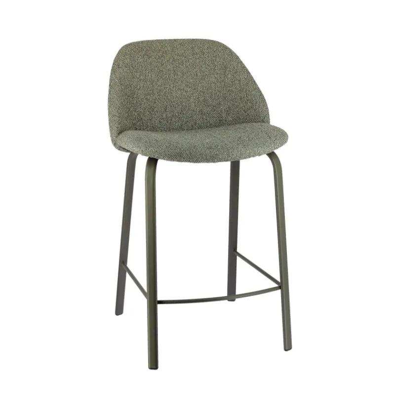 Perfecta Sofia Tabouret snack confortable en tissu avec pieds en métal> Tabouret Snack (assise +/- 65 Cm)|Tabouret De Bar (assise +/- 80 Cm)