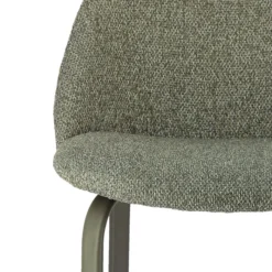 Perfecta Sofia Tabouret snack confortable en tissu avec pieds en métal><noscript><img width=