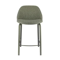 Perfecta Sofia Tabouret snack confortable en tissu avec pieds en métal><noscript><img width=