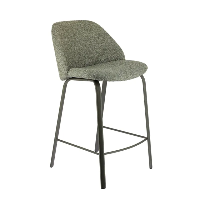 Perfecta Sofia Tabouret snack confortable en tissu avec pieds en métal> Tabouret Snack (assise +/- 65 Cm)|Tabouret De Bar (assise +/- 80 Cm)