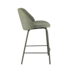 Perfecta Sofia Tabouret snack confortable en tissu avec pieds en métal><noscript><img width=