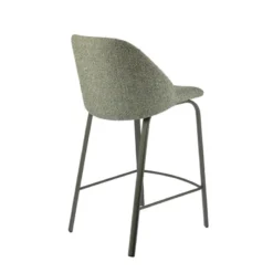 Perfecta Sofia Tabouret snack confortable en tissu avec pieds en métal><noscript><img width=