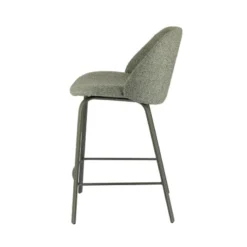 Perfecta Sofia Tabouret snack confortable en tissu avec pieds en métal><noscript><img width=