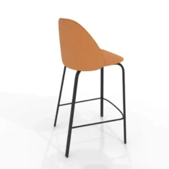 Perfecta Sofia Tabouret snack cosy en simili avec pieds en métal> Tabouret Snack (assise +/- 65 Cm)|Tabouret De Bar (assise +/- 80 Cm)