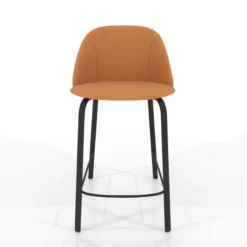 Perfecta Sofia Tabouret snack cosy en simili avec pieds en métal><noscript><img width=