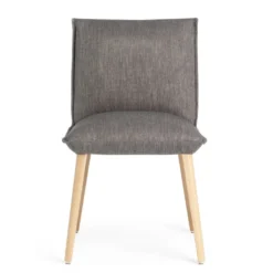Mobitec Soft ® Chaise en tissu et bois cocooning> Chaise De Salle à Manger|Chaise Salon