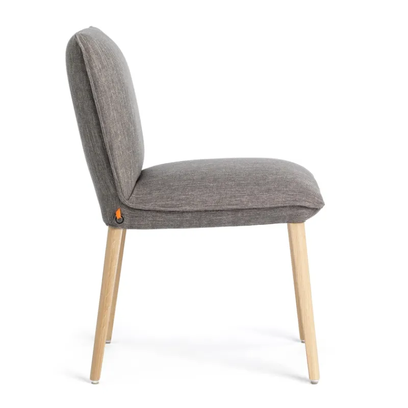 Mobitec Soft ® Chaise en tissu et bois cocooning> Chaise De Salle à Manger|Chaise Salon