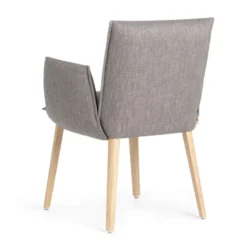 Mobitec Soft ® Fauteuil cocooning en tissu avec pieds en bois massif><noscript><img width=