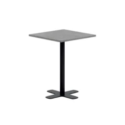 Perfecta Spinner Petite table snack carrée en stratifié avec pied central en métal> Table De Cuisine|Table Pour Petit Espace