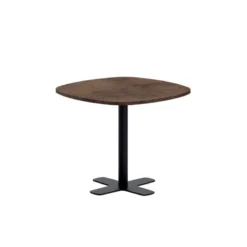 Perfecta Spinner Table de cuisine carrée bords arrondis en stratifié avec pied central> Table De Cuisine|Table Pour Petit Espace