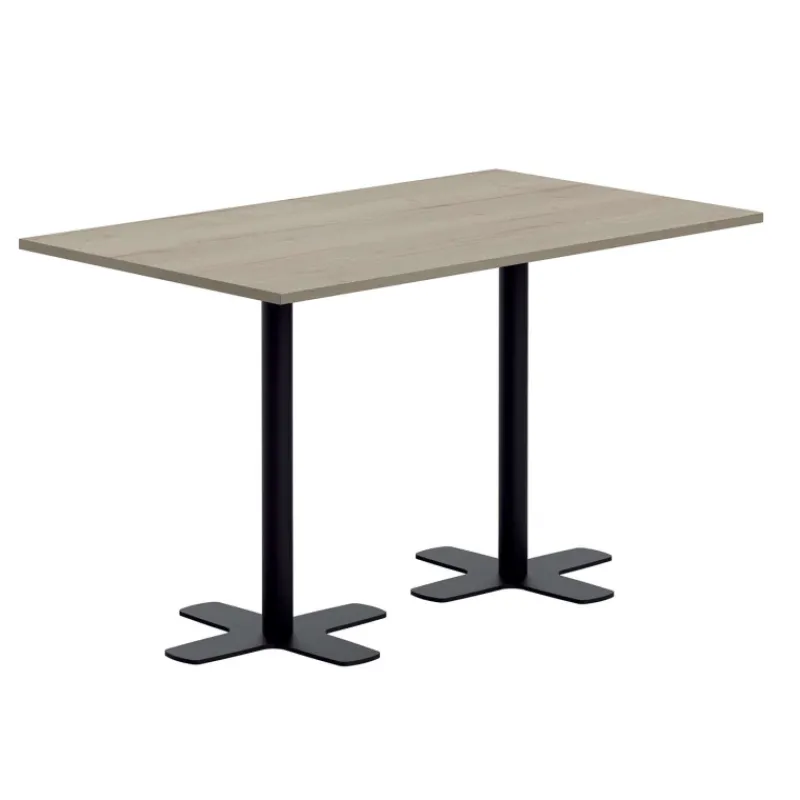 Perfecta Spinner 2 Table hauteur 90 cm rectangulaire en stratifié avec deux pieds> Table De Cuisine