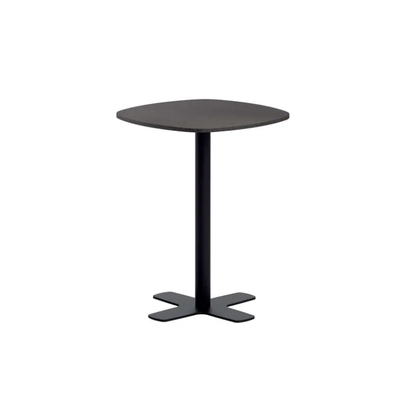 Perfecta Spinner Table snack de cuisine en stratifié avec pied central coins arrondis> Table De Cuisine|Table Pour Petit Espace
