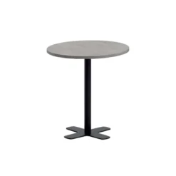 Perfecta Spinner Table snack ronde pour cuisine en stratifié avec pied central><noscript><img width=