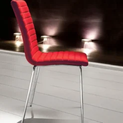 Midj Star ® Chaise moderne empilable en tissu et métal><noscript><img width=