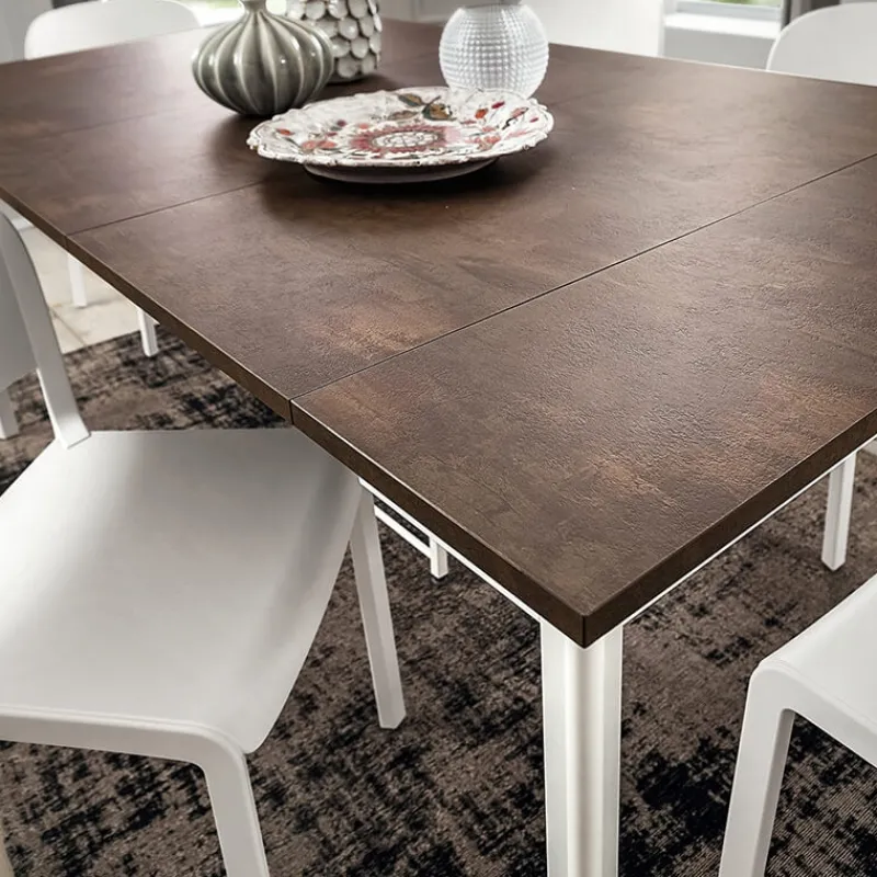 La primavera Steave Console extensible rectangulaire en stratifié> Table Pour Petit Espace