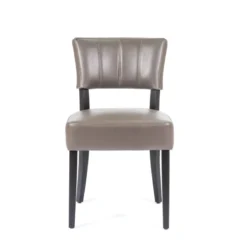 Sessio Steffi 2 Chaise de salle à manger en synthétique et bois> Chaise De Cuisine|Chaise De Salle à Manger