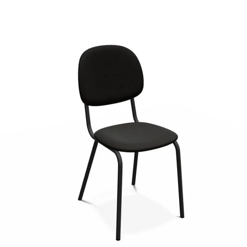 Perfecta STR5 Chaise contemporaine en métal et en tissu fabriquée en Belgique> Chaise De Salle à Manger