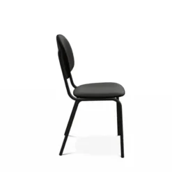 Perfecta STR5 Chaise contemporaine en métal et en tissu fabriquée en Belgique> Chaise De Salle à Manger