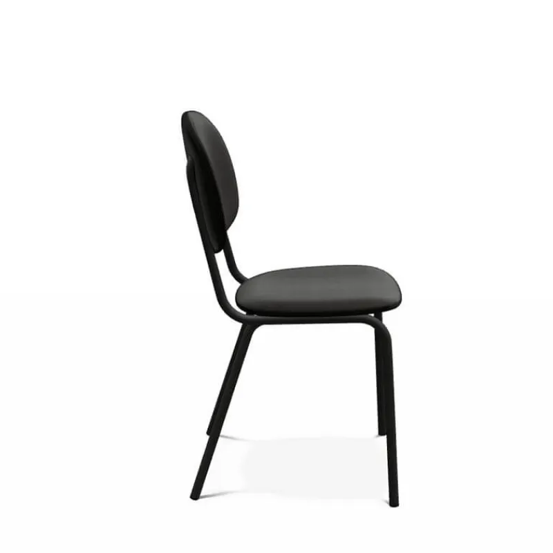 Perfecta STR5 Chaise contemporaine en métal et en tissu fabriquée en Belgique> Chaise De Salle à Manger