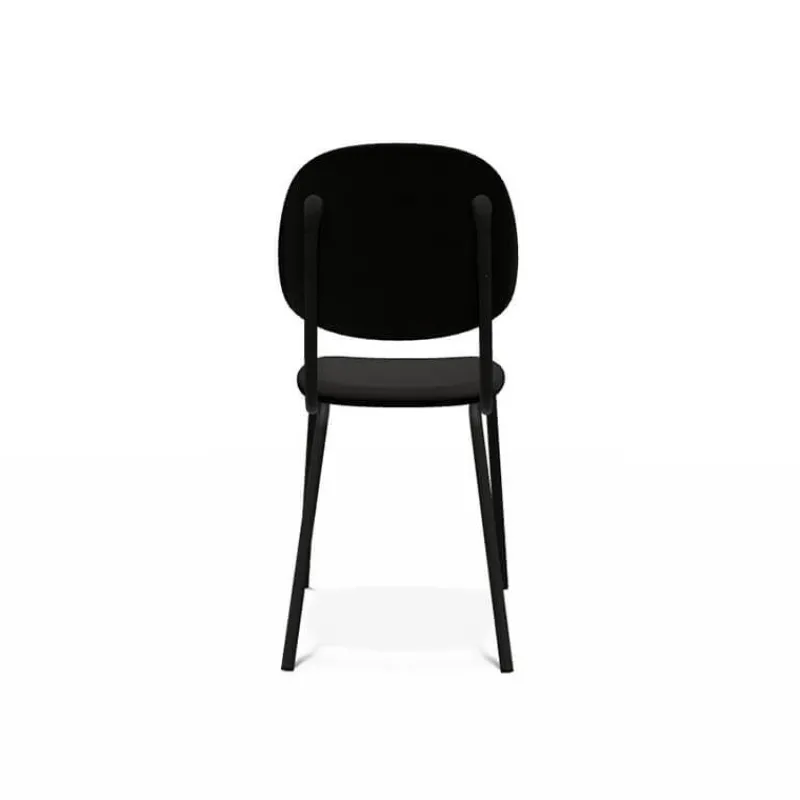 Perfecta STR5 Chaise contemporaine en métal et en tissu fabriquée en Belgique> Chaise De Salle à Manger
