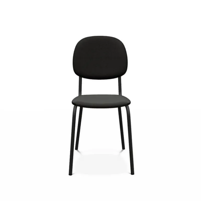Perfecta STR5 Chaise contemporaine en métal et en tissu fabriquée en Belgique> Chaise De Salle à Manger