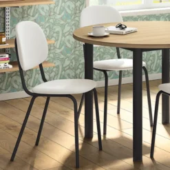 Perfecta STR5 Chaise de cuisine en simili et métal> Chaise De Cuisine