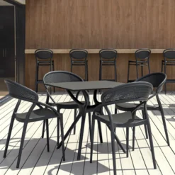 Sunset Chaise design de jardin empilable en polypropylène><noscript><img width=