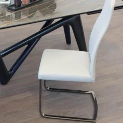 Peressini Sveva SLH Chaise de salle à manger italienne pieds luge><noscript><img width=