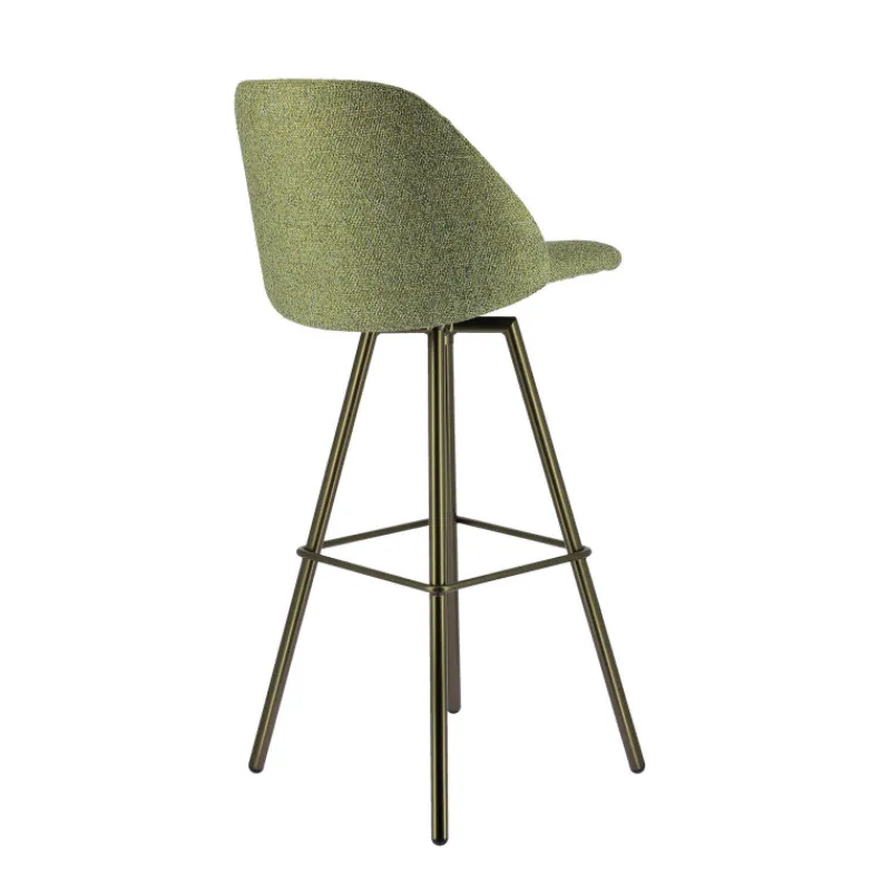 Perfecta Swiftie Tabouret de bar pivotant en tissu et pieds métal> Tabouret De Bar (assise +/- 80 Cm)