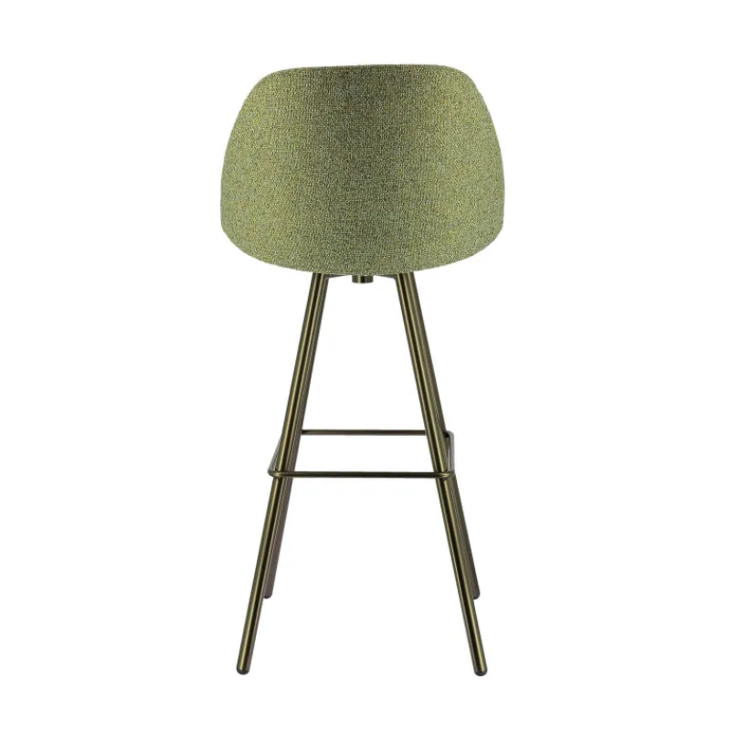 Perfecta Swiftie Tabouret de bar pivotant en tissu et pieds métal> Tabouret De Bar (assise +/- 80 Cm)