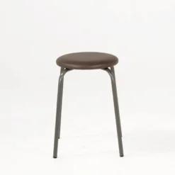 Perfecta TabRond Tabouret bas empilable en métal et simili> Tabouret Bas (assise +/- 45 Cm)