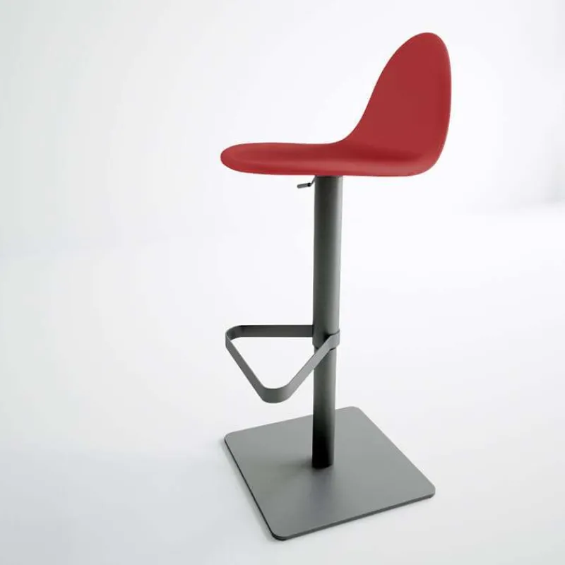 Cancio Tabu Tabouret réglable design en synthétique et métal> Tabouret Snack (assise +/- 65 Cm)|Tabouret De Bar (assise +/- 80 Cm)