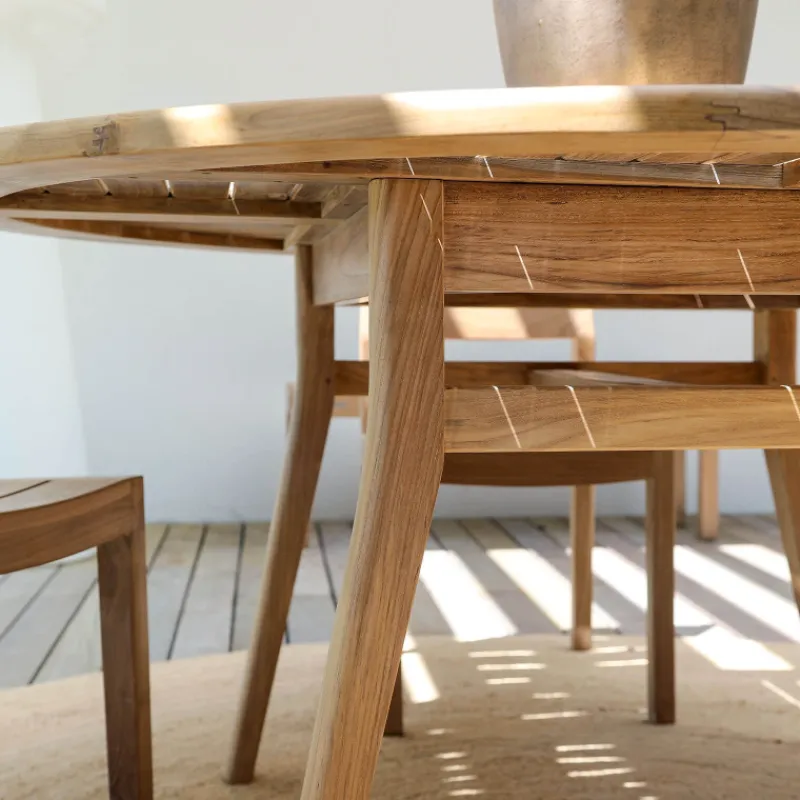 Medicis TamaniTable de jardin ronde en teck> Table De Jardin