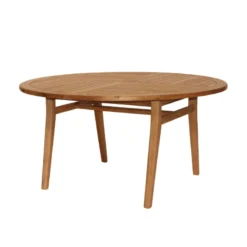 Medicis TamaniTable de jardin ronde en teck><noscript><img width=