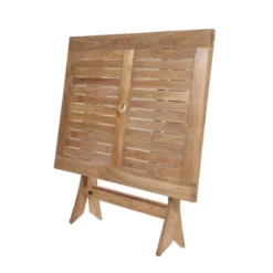 Medicis TanamaTable de jardin rectangulaire pliante en teck massif><noscript><img width=