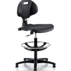 Sokoa Tecnik Chaise d'atelier en polyuréthane sur patins avec repose> Chaise De Bureau