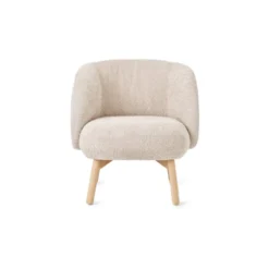 Mobitec Thalia ® Fauteuil confortable en tissu avec pieds en bois><noscript><img width=