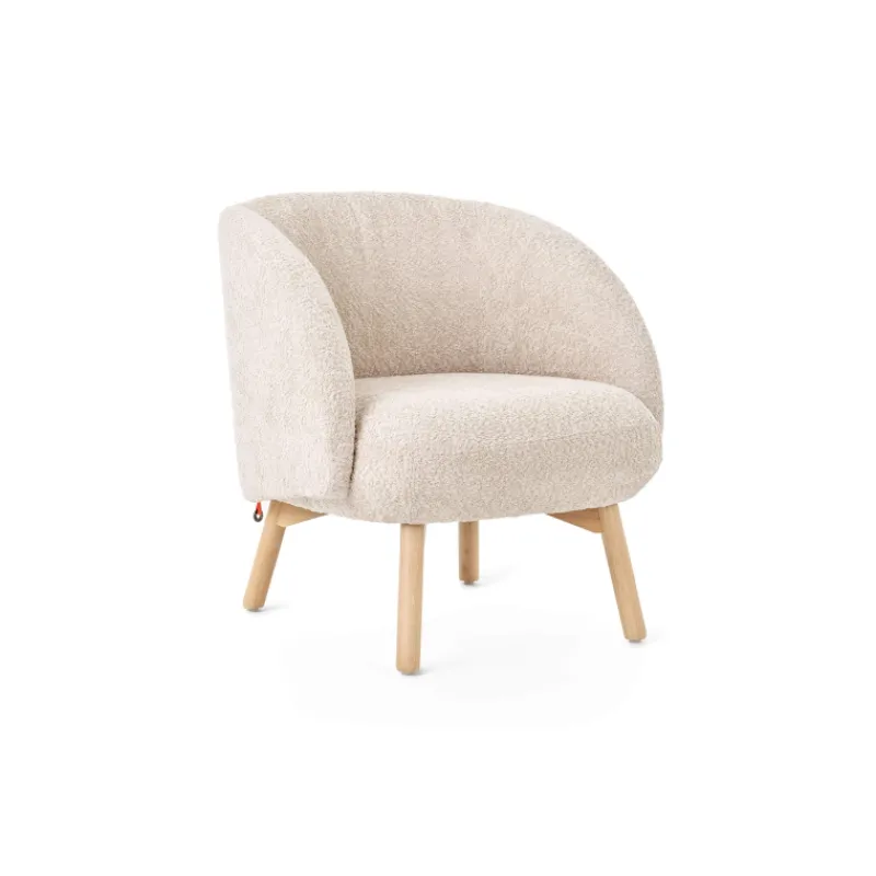 Mobitec Thalia ® Fauteuil confortable en tissu avec pieds en bois> Chaise De Salle à Manger|Chaise Salon