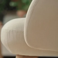 Mobitec Thalia ® Fauteuil confortable en tissu avec pieds en bois><noscript><img width=